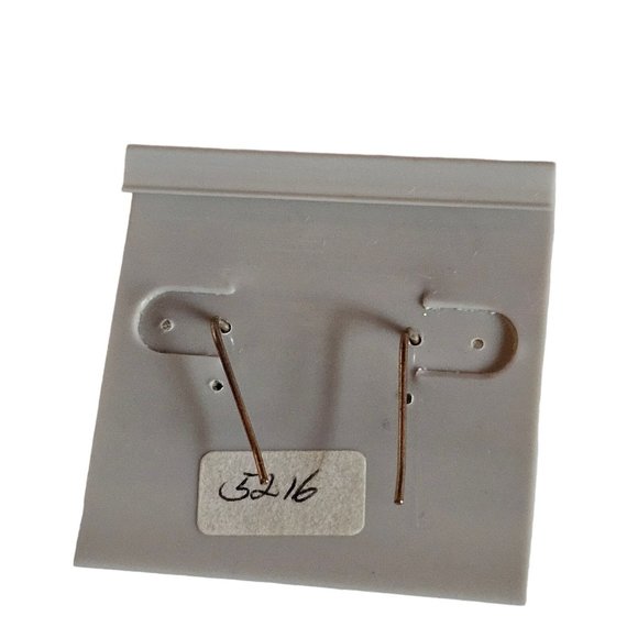 Vintage ALLISON REED Drop Dangle Fish Hook Pink Silver Tone  PIERCED EAR… - Picture 9 of 9